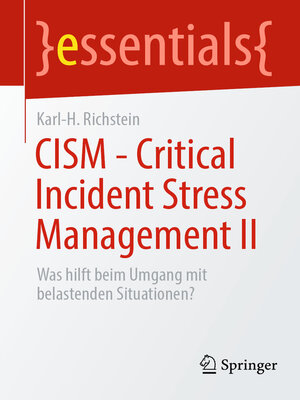 cover image of CISM: Critical Incident Stress Management, II